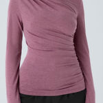 Halara Brand New  Women's Size XL Red Violet Floral Long Sleeve Top Shirt Photo 0