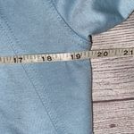 Women’s half zip mock turtleneck Longsleeve pullover light blue sz S women Photo 7