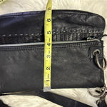 The Sak Black Leather Foldover Crossbody Bag Photo 4