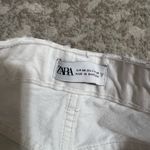 ZARA  High-Waisted Shorts White Denim Photo 1