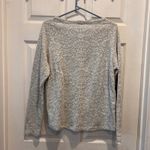 Jane and Delancey  Womens Gray Lace Pattern Long Sleeve Sweatshirt Top Size L Photo 4