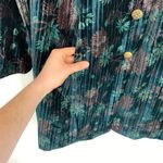 JOE BROWNS Remarkable Crushed Velvet Coat Teal Floral 16 Green Photo 3