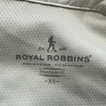 Royal Robbins  Expedition III 3/4 Sleeve Shirt Outdoor UPF 40+ White Print XS Photo 10
