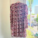 Monique Lhuillier ML  Velvet Devore Burnout Paisley Mini Dress in Pink size 10 Photo 9