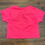 Aerie  Offline Top Seamless Sidewalk Crop Shirt Women’s Small Pink Short Sleeve Photo 2