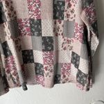 Andree by Unit ‎ Sweater Womens Medium Floral Patchwork Pullover Soft Top Photo 2