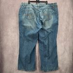 Just My Size 024.  Modern Bootcut Straight Wide Blue Jeans 26W Short Photo 1