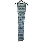 Torn By Ronny Kobo Chevron Crochet Knit Dress Midi Medium Space Dyed Sleeveless Photo 4