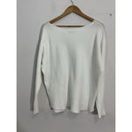 Vila Milano Womans Large White Studs Pullover Sweater Photo 1