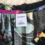 Old Navy Long Sleeve Floral Print Dress Knee Length V-Neck Black Pink Large New Photo 4