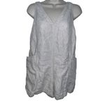 Athleta  Retreat Linen Romper Women's Size XS Undyed‎ Beige Sleeveless Pockets Photo 2