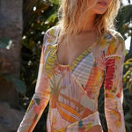 Free People  Dion Mesh Surf Swimsuit MED Photo 0