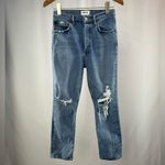 AGOLDE Riley High Rise Straight Crop Jeans in Blitz Blue Size 26 Photo 4