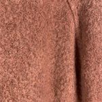 Aerie Size M Sweater Boucle Wool Blend Oversized Dusty Rose Pink Long Sleeve Photo 4