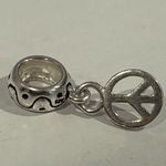 Silver Peace Charm Compatible with Pandora Bracelet Photo 0