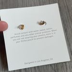 Ettika  Gold Plated Double Hoop Oval Mesh Dangle Earrings Photo 3