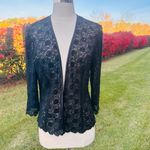 Alex Evenings  Black Lace Petite Jacket Photo 5