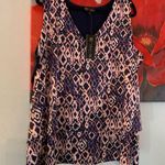 Diane Gilman New DG2 by  Women's Printed V-Neck Easy Tank Navy Tie Dye 2X Photo 0