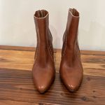 Matisse Tan Braided Cutout Leather Ankle Boot Heel Size 6.5 Photo 4