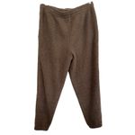 Skims Brown Teddy Sherpa Pull On Drawstring Jogger Sweatpants Pants Size Large Photo 3
