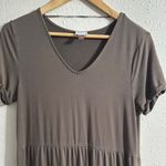 cupio  Gray Tiered Ruffled Sundress Photo 1