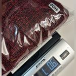 Victorian style blazer jacket pleated ruffles shoulder pads bell sleeves tweed Red Size 10P Photo 8