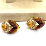 Oscar de la Renta  Natural Amber with Gold Tone Photo 3