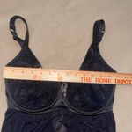 Parfait Black lace lingerie babydoll lingerie rhinestone chemise goth sexy Size M Photo 4