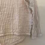 Bluetique White Crotchet 3/4 Sleeve Cropped Shirt Photo 3