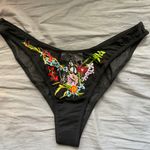 Boutique Monarch Reign Mesh Embroidered High Cut Bikini Bottom Photo 4