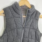 Marc New York  Womens Sz M Gray Grey Quilted Puffer Vest Cotton High Neck Pockets Photo 3