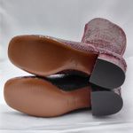 Kate Spade Womens Knee High Combat Boots Size 9.5 Snake Print Moto Gothic Photo 9