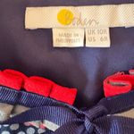 Boden Lara Pleat Chalky Navy Cluster Spot‎ Dress US Size 6 Print Dress Pleated Blue Photo 10