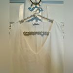 Nine West  sleeveless top - ivory white - Large. V neck Photo 2