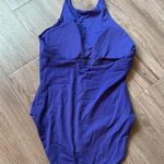 ANDIE Halter Neck One Piece Swim Electric Blue Size L NWOT Photo 1