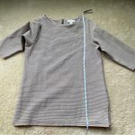 Coldwater Creek  Beige & Black Striped Pullover Tunic Sweater - Sz L (14) - EUC Photo 5
