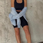 Girlfriend Collective  Black Paloma Racerback Bra Photo 0