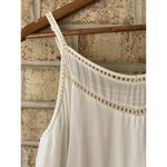 ANINE BING  Layered Lace Trim Sleeveless White Mini Dress GUC Minor Flaw M Tiered Photo 2