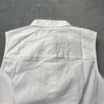 NWT J.CREW White Sleeveless cotton poplin shirt in signature fit Women's XS Photo 7