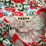 NWOT Boden Ada Double Cloth Cotton Floral Midi Shirt Dress Size 8L Photo 6