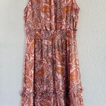 1. State  Paisley High Neck Chiffon Dress Size Medium Photo 0