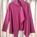 Bobeau  Purple Single Button Draped Jacket Photo 0