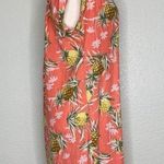 Old Navy NWOT  Linen Blend Pineapple Print Summer Shift Shirt Dress Photo 5