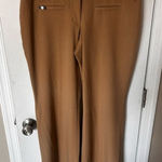 EXPRESS Brown tan plants size 10 R flair low cut new with tags Photo 0