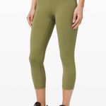 Lululemon  Wunder Train High-Rise Crop 21" Bronze Green Size 4 Photo 0