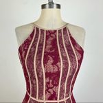 The Jetset Diaries The Jersey Dairies Maroon Lace Dress Small Photo 2