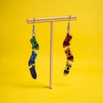 Cute Personality Color Crayon Pendant Wooden Dangle‎ Earrings Light Weight Green Photo 5