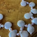 Freshwater Coin Pearl Necklace Size 18 Photo 2