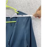 ZARA  Women's Dress Solid Teal Long Sleeve V Neck Size Medium Ruched Front Photo 10