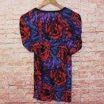 Daisy Fuentes Black and Purple Blouse Photo 6